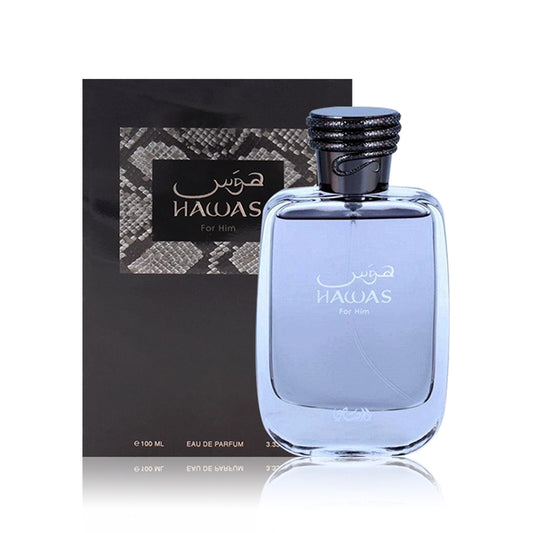 RASASI - HAWAS MEN 100 ML - EAU DE PARFUM  رصاصي - هوس للرجال